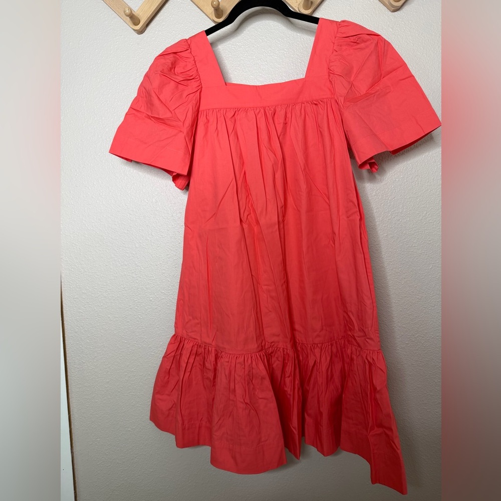 Jim Thompson Cotton Puff Sleeve Dress Sz 6